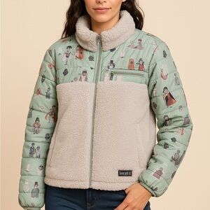 NWT Disney Parks × Loungefly Haunted Mansion Sherpa Fleece Jacket – [1X]
